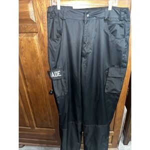Mens Sz XL Grenade Snowboard Ski Cargo Pants Black #74299